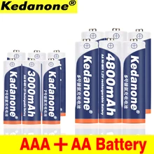 Батарея AAA 3000 mAh aaa перезаряжаемая батарея NI MH 1 2 V 4800mAh aa