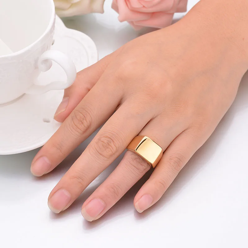 Брендовые кольца для мужчин в стиле панк 316L нержавеющая сталь мужское перстень смелый твердый полированный ювелирные изделия