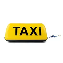 NEW 12V 27cm 10 6 Yellow Taxi Cab Sign Roof Top Topper Car Magnetic Sign Lamp