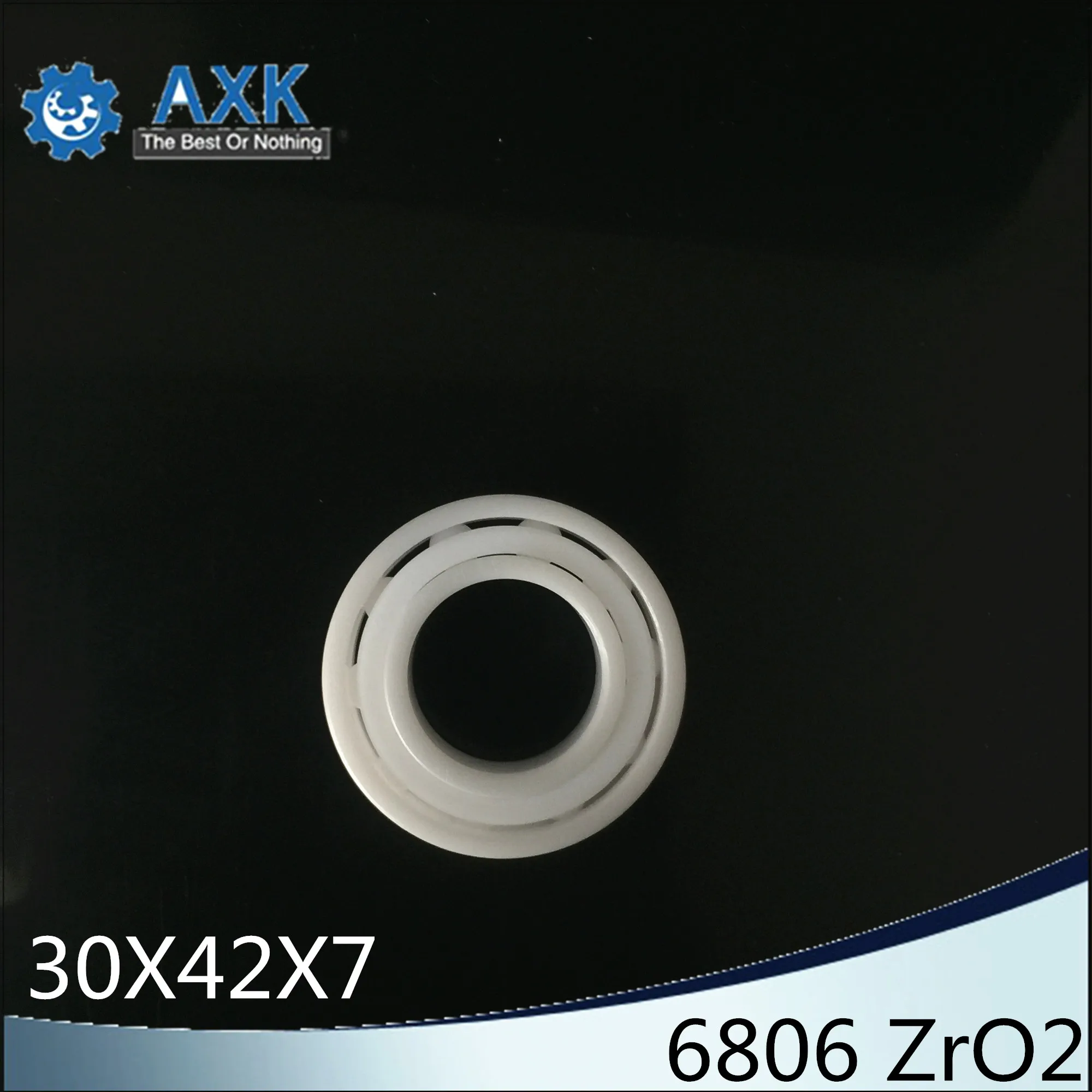 

6806 Full Ceramic Bearing ( 1 PC ) 30*42*7 mm ZrO2 Material 6806CE All Zirconia Ceramic 6806 Ball Bearings