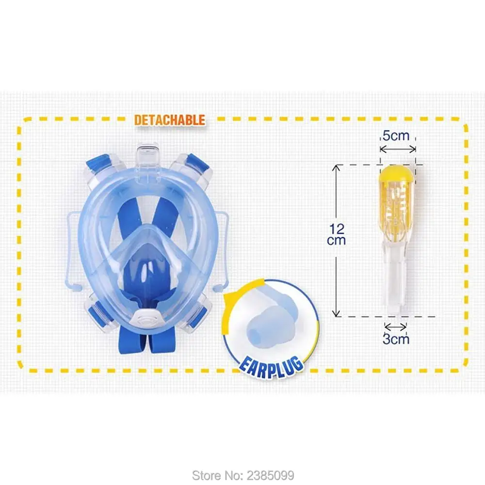Новая горячая анти туман полный уход за лицом маска для подводного плавания маска для дайвинга с ушками и трубкой