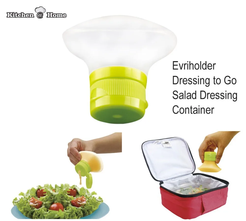 New Evriholder Dressing-to-Go 2 ounce Salad Dressing/Condiment Container 