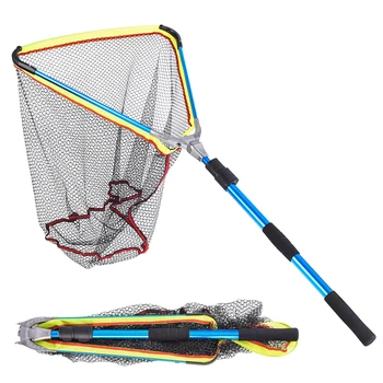 

200cm / 79 Inch Telescopic Aluminum Fishing Landing Net Fish Net with Extending Telescoping Pole Handle Carp Fishing Tackle