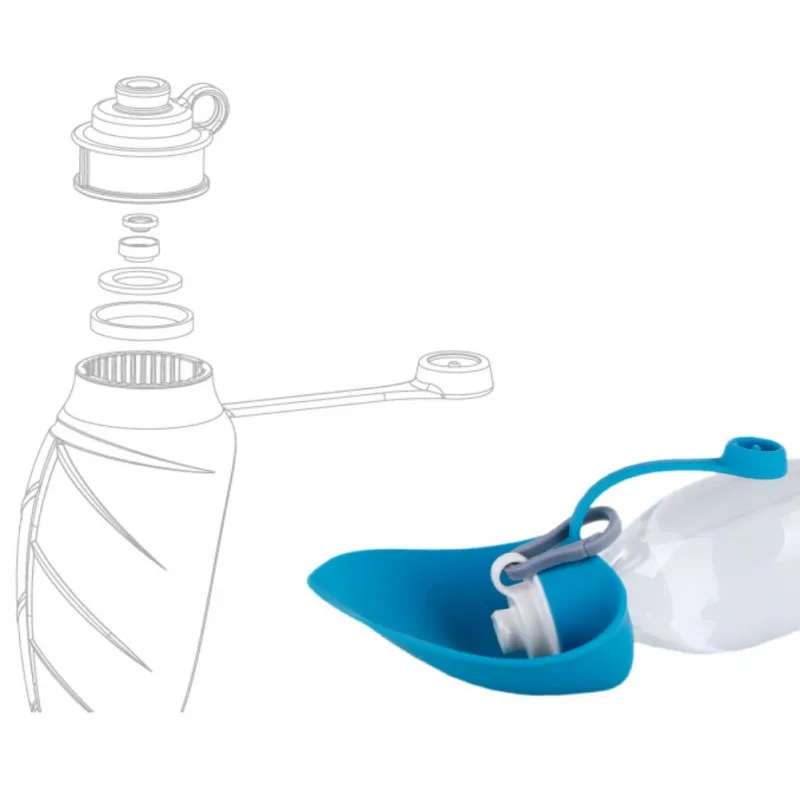 650ml Sport Portable Pet Dog Water Bottle Expandable Silicone Travel Dog Bowl For Puppy Cat Drinking Outdoor Water Dispenser