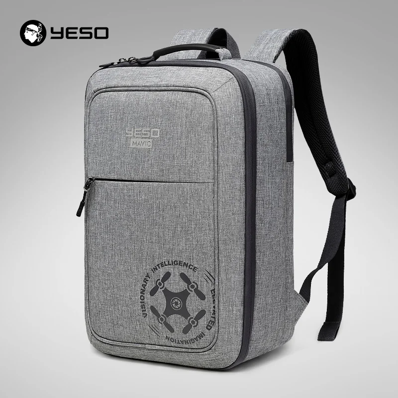 

YESO UAV Multi-functional Backpack For Mavic Pro Light Fashion DSLR RIG UAV Backpacks for DJI Drone UAV Organizer Case Gray Bags