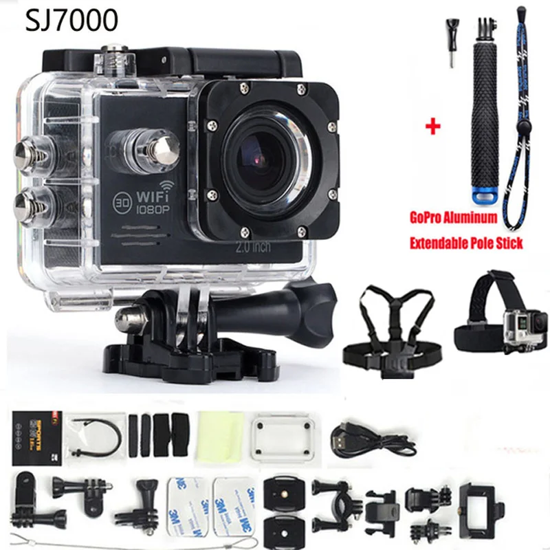 Action Camera Full HD 1080P Waterproof 30M Extreme Sport DV Cam 2 inch