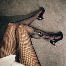 Женская пикантная, прозрачная чулки бриллиантовые тонкая сеть носки слинг подтяжки Нижнее белье порно сексуальное нижнее белье сексуальное белье