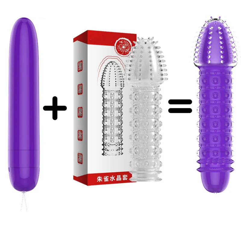 7 Speed Vibrating Bullet Vibrator Penis Sleeve G Spot -9681