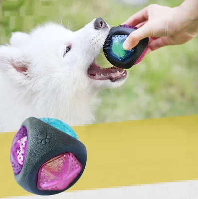 

2020 Christmas Wicked Ball 2nd Generation Anti-Bite Waterproof Pet Toy Magic Roller Ball USB Pet Ball LED Rolling Flash Fun Ball