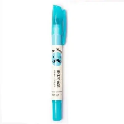 1 шт., художественные маркеры, вращающиеся, твердые, маркер, ручка, канцелярские принадлежности, канцелярские принадлежности, 5 цветов, Deli S607 - Цвет: Blue 1pc