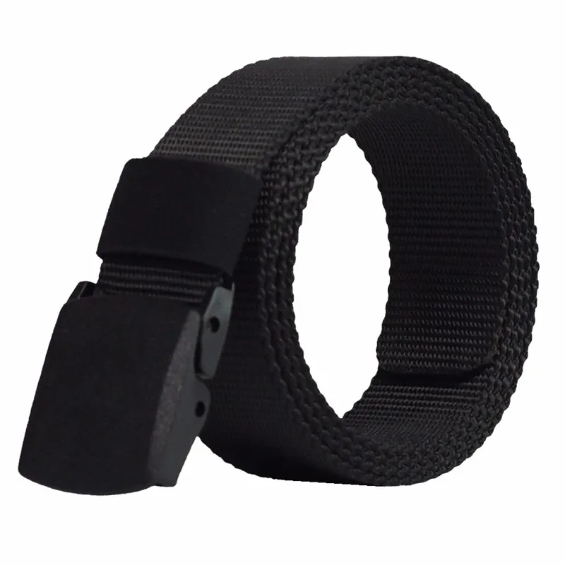 WIN Mens Canvas Belts Military Unisex Webbing Casual Automatic Buckle Army Waist Strap