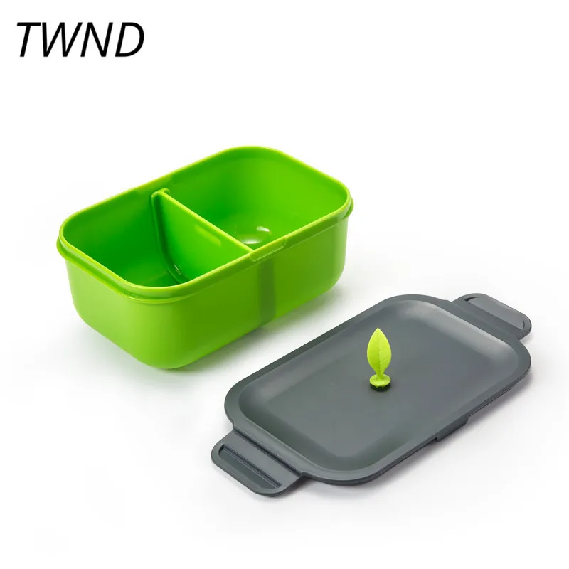 

1200CC Japan style bento box student office lunch boxes portable microwaveble tableware with cute covers 16.2