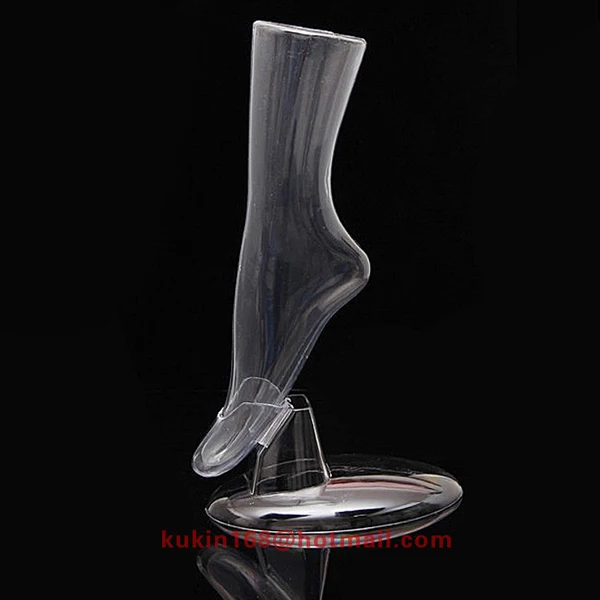 

Transpare foot model used for socks display, Display foot mannequin