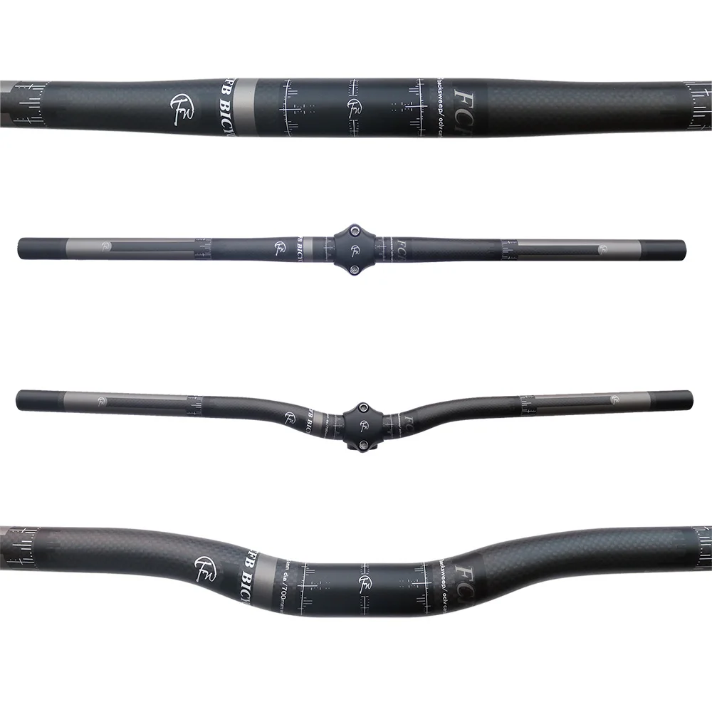 

FCFB 25.4mm carbon 3K handebar matt color flat folding bicycle ONE-SHAPED handlebar handle small caliber 102 gram only