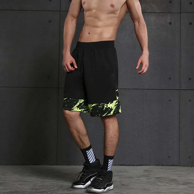 

2019 Sports Running Basketball Shorts Men Training Exercise Jogger Shorts Quick Dry Gym Sport Crossfit Male Soft Short Pants
