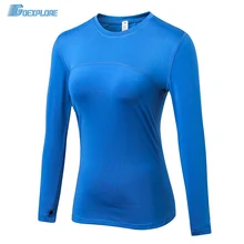 Goexplore ore женские шорты для занятия йогой топы с длинными рукавами Топы Спортивные Фитнес-Спорт футболки тренировочные Спортивная одежда для йоги