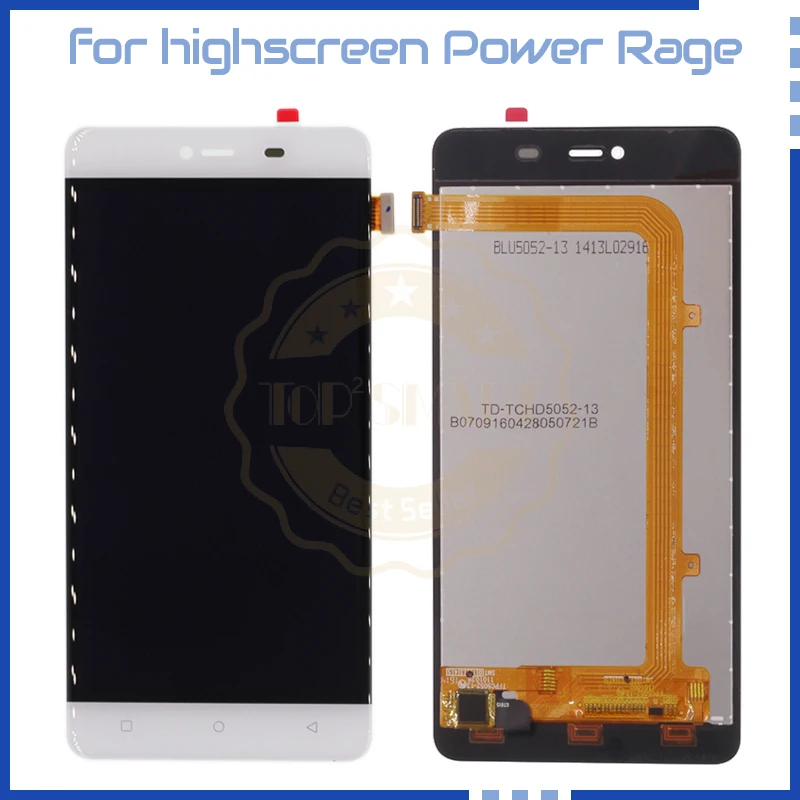 

For Highscreen Power Rage Original Quality LCD Touch Screen Dispaly replacement phone parts for Highscreen screen Free Shipping