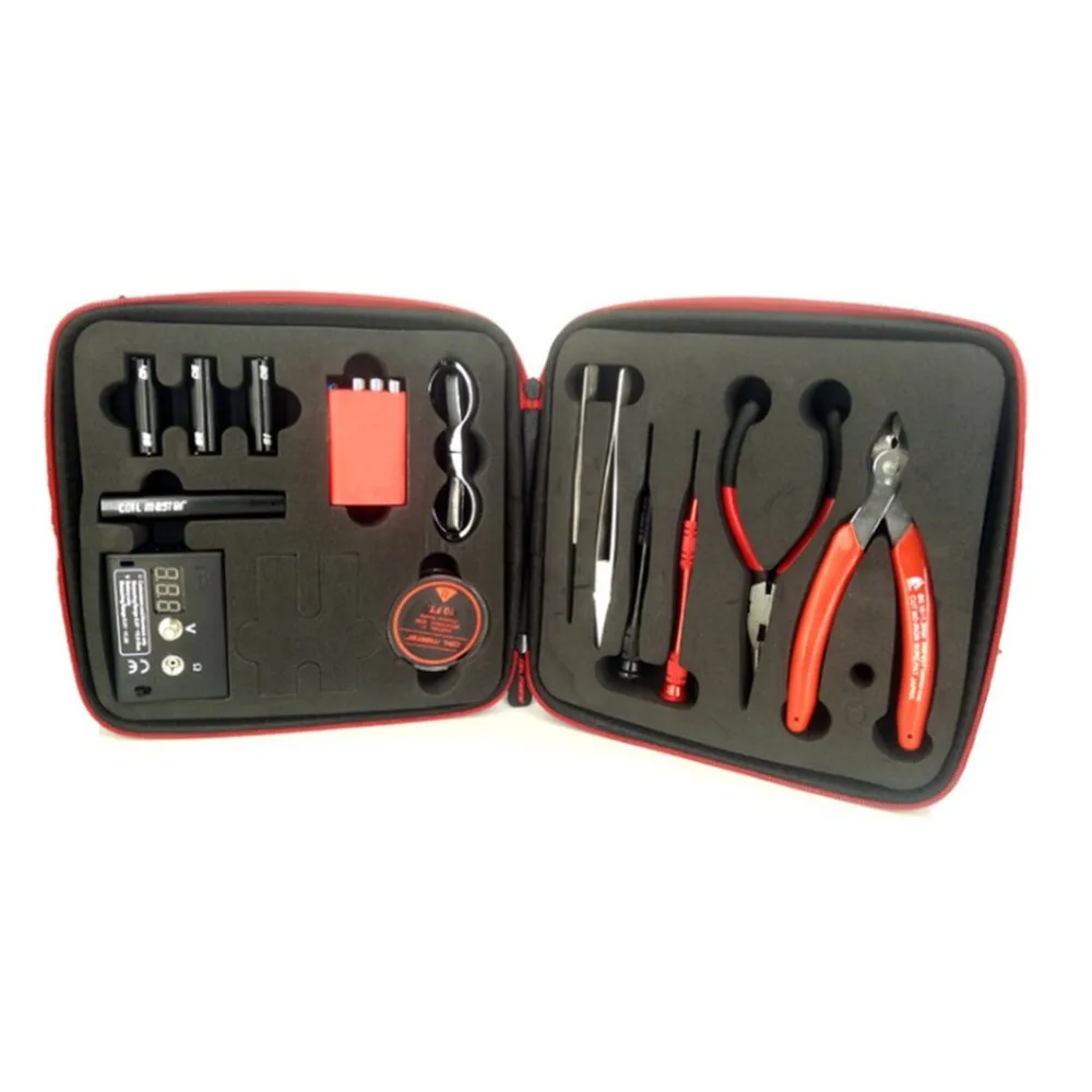 Портативный электронной сигареты DIY Tool Kit E-сигареты Tool аксессуары мешок все-в-одном Vape DIY устройство восстановить RDA RDTA RTA танк распылителя