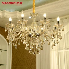 

Modern Crystal Chandeliers Home Lighting lustres de cristal Decoration Luxury Candle Chandelier Pendants Living Room Indoor Lamp