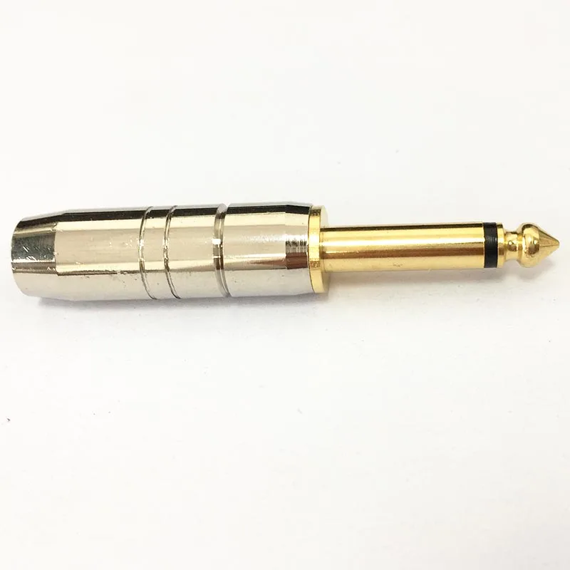 6.35mm 6.5 connector male mono soldering plug for microphones, audio equipment 6 35mm jack audio cable to 6 35mm jack male mono gold plated for instrument guitar mixer amplifier bass 1m 2m 3m 5m