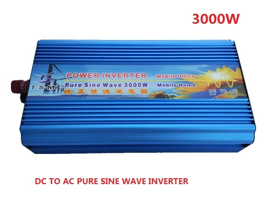 

Free shipping 3000W dual digital display Power Inverter Pure Sine Wave DC 36V to AC 220V Converter Power Supply