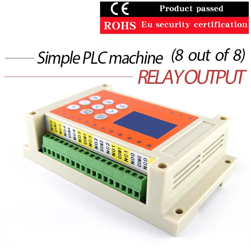 

Simple PLC machine 8out of 8programmable control panel relay