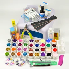 2 маникюрный набор 36 цветов УФ-средство для снятия лака инструменты для маникюра сушилка лампа дизайн ногтей