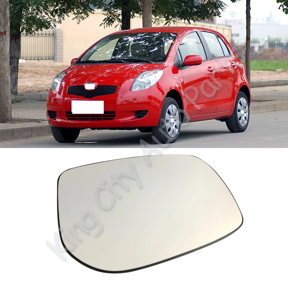 CAPQX для Toyota Yaris 2008 2009 2010 2011 без нагрева боковое зеркало заднего вида Стекло внешнее зеркало заднего вида белые линзы