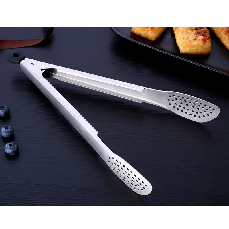 

Kitchen Premium Stainless Steel Tongs - Heat Resistant, Food Grade - Handy Utensil For Cooking, Serving, Barbecue, Buffet, Salad