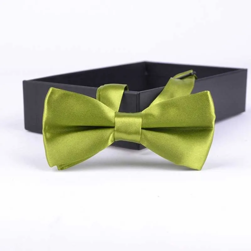 Kid Light Moss 35 цветов, однотонные модные галстуки-бабочки для жениха, мужчин, детей, торжественные цветные галстуки-бабочки для мужчин, свадебные галстуки-бабочки - Цвет: Kid Light Moss