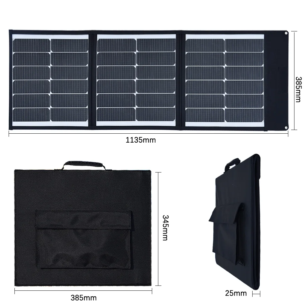 60 Вт Гибкая Складная солнечная панель 18 в зарядное устройство для 12 В батарея путешествия Кемпинг портативный мешок контроллер USB зарядное устройство для смартфона