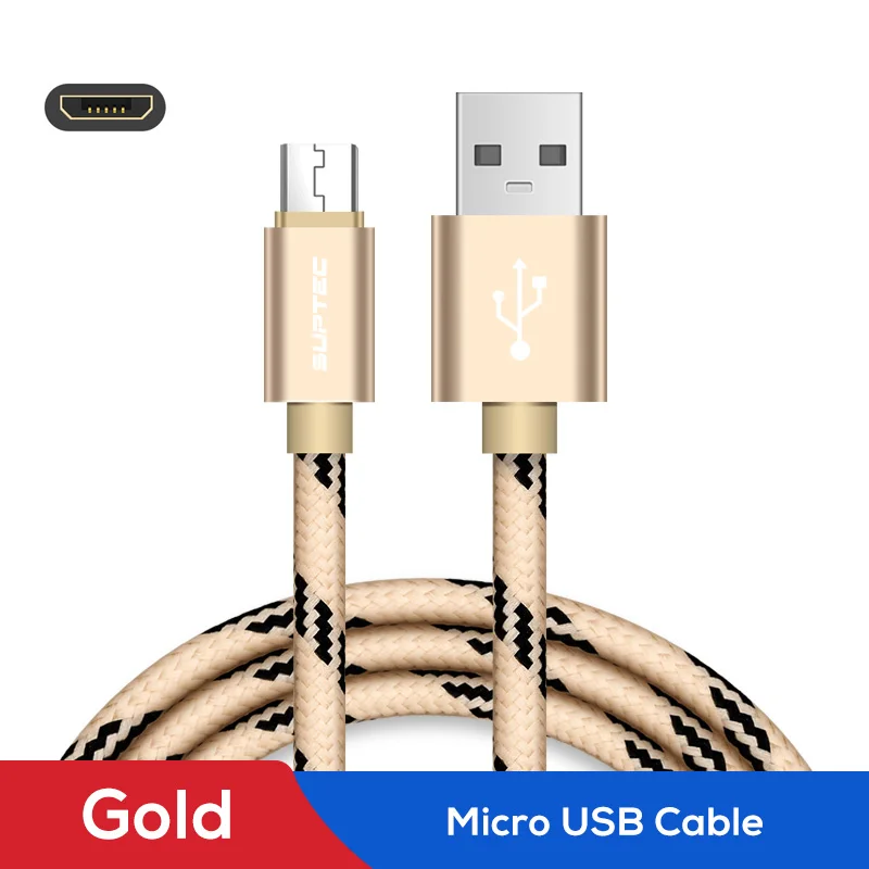 EECPT Micro USB Cable 2.4A Phone USB Charger Cable Fast Charging Wire Data Sync Microusb Cord for Android Samsung S7 S6 Xiaomi - Цвет: Gold