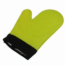 AMW термостойкие силиконовые перчатки противоскользящие рукавицы для микроволновой печи кухонные аксессуары случайный цвет