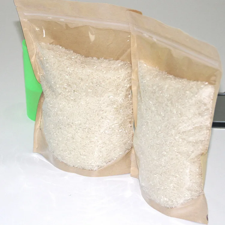 100 шт одна сторона Прозрачный крафт бумажный мешок снэк гайки Бобы Упаковка