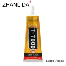 ZHANLIDA T-7000 110ml Epoxy Resin Liquid Glue Adhesives Leather Ceramics Phone Border Repair Rhinestone T7000 Glue Gun