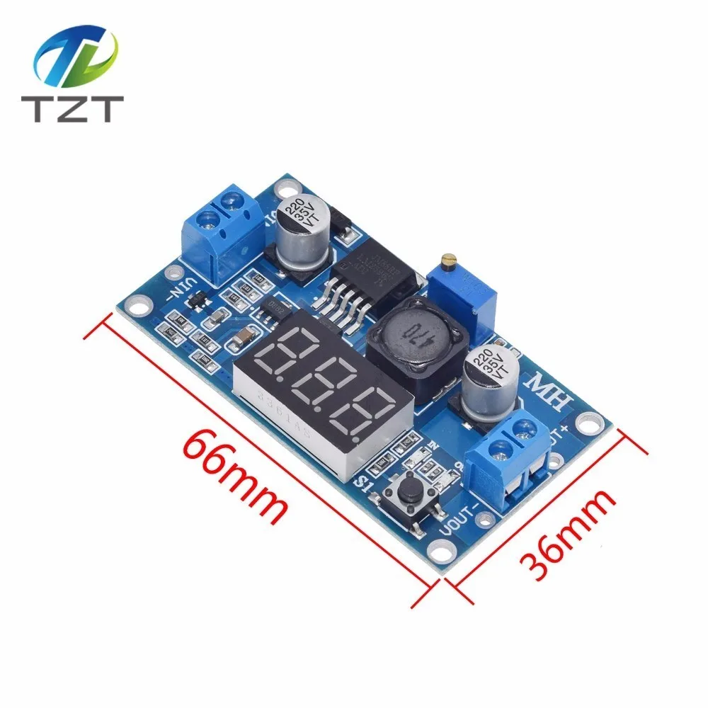 New LM2596 Led Voltmeter DC--DC to Buck Step Down Adjustable Power Supply Module