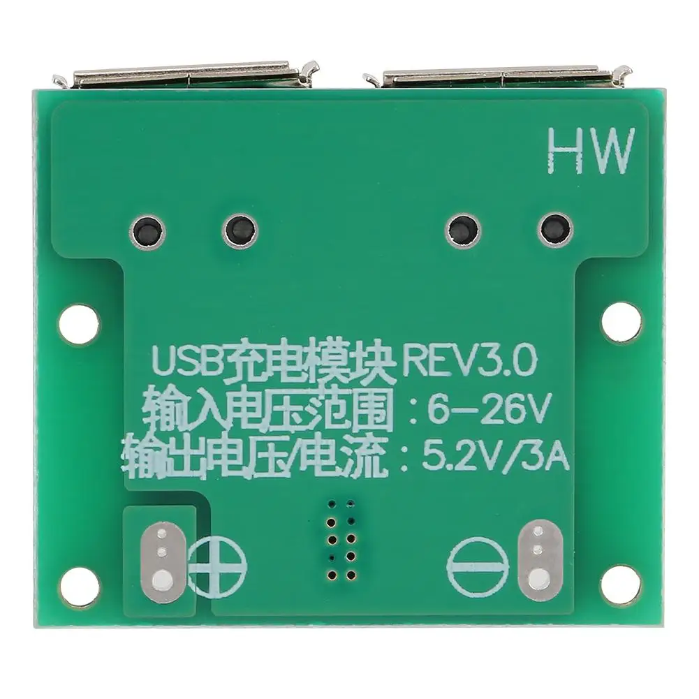 Высокая эффективность преобразования Двойной выход USB 9 V/12 V/24 V до 5 V 3A dc-dc модуль зарядного устройства понижения