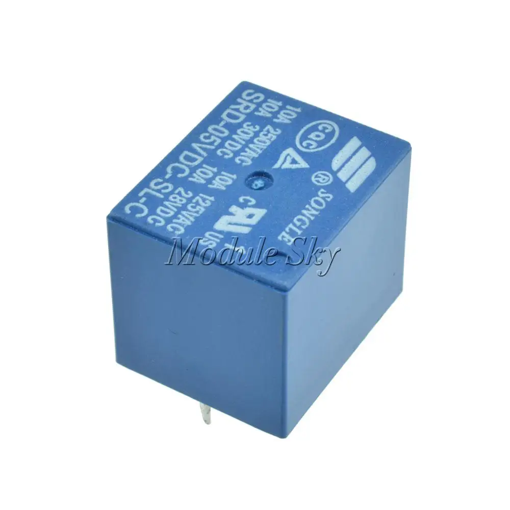 

Mini 5V DC Coil Power Relay SRD-5VDC-SL-C PCB 5 Pin Type
