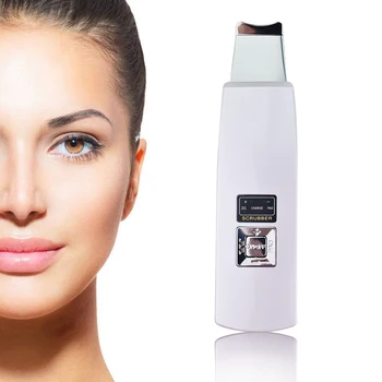 

Ultrasonic Skin Scrubber Blackhead Acne Remover Face Pore Cleaner Facial Vibration Massager Peeling Shovel Exfoliator Machine