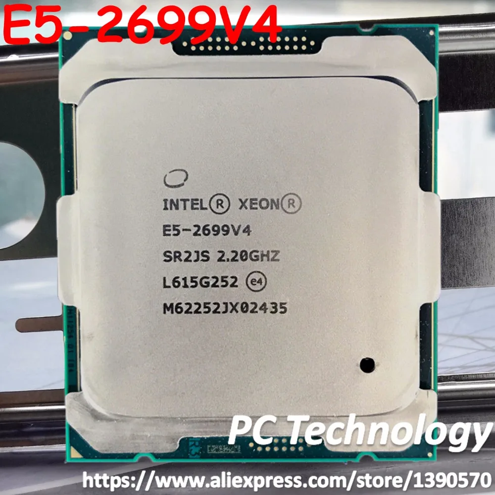 Оригинальный процессор Intel Xeon cpu E5 2699V4 V4 официальная версия 2699 22 Cores 2 GHz 55MB V4|xeon