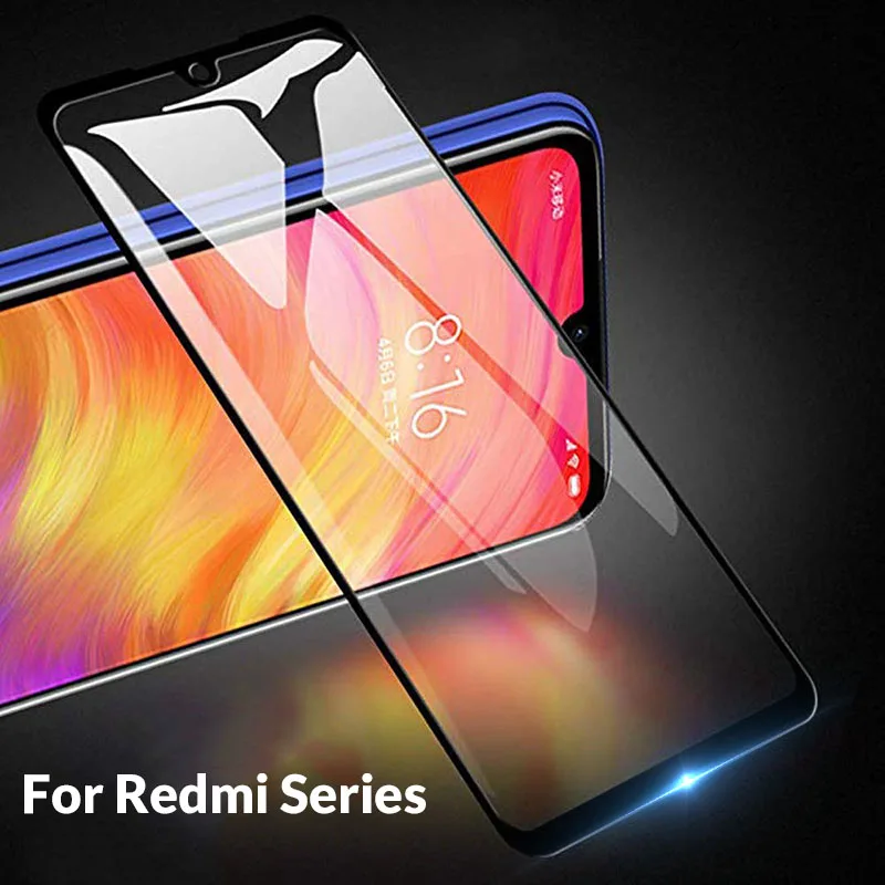 

Protective Glass For Xiaomi Redmi Note 7 Safety Glass on For Xiomi Redmi 7A Go Note 7 Tempered Glass Screen Protector Full Cover