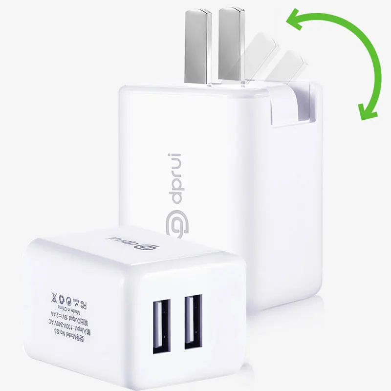 DPRUI 2018 качество Новый USB зарядное устройство для iPhone iPad samsung адаптер 5 В/2.1A