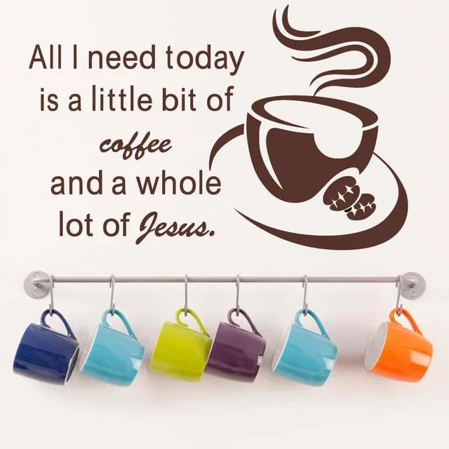 Special Offers Coffee For Jesus Cup Vinyl Sticker For Kitchen Removable Wallpaper Murals Home Decor Wall Art Decals For Restaurant Dining Room Special Offers Coffee For Jesus Cup Vinyl Sticker For Kitchen Removable Wallpaper Murals Home Decor Wall Art Decals For Restaurant Dining Room