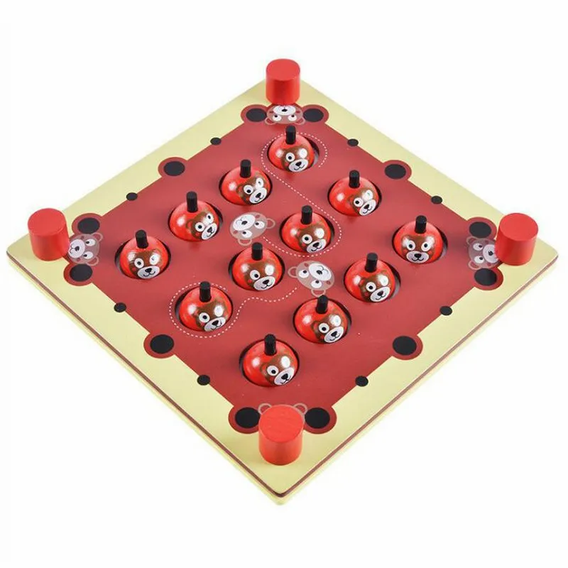 

Montessori Wooden Pairing Game Puzzle Toys For Children Bear Memory Chess Brinquedo Brinquedos Juguetes