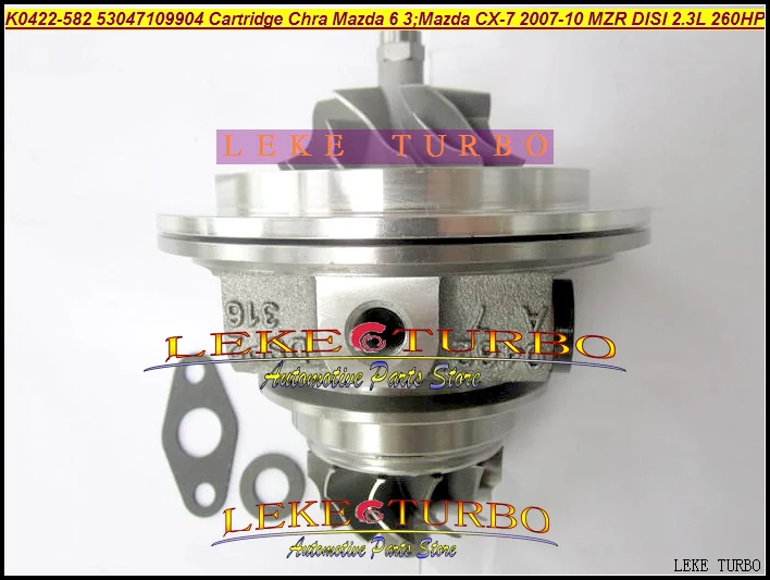 K0422-582 53047109904 L33L13700C Turbocharger Cartridge Turbo Chra Core Mazda 6 3 CX-7 2007-10 MZR DISI NA 2.3L 244HP (6)