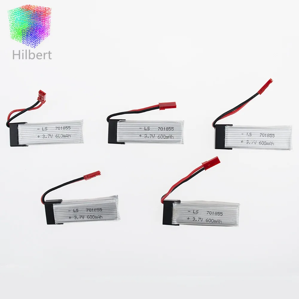 5 шт. 3 7 в 600 мАч LIpo батарея UDI rc u817 u817a u817c u818a syma s032 Квадрокоптер запасные части li-poly