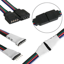 4pin 5pin 6pin Мужской Женский Кабель-адаптер для контроллера 5050 3528 SMD RGB RGBW RGB+ CCT светодиодный светильник 5 шт