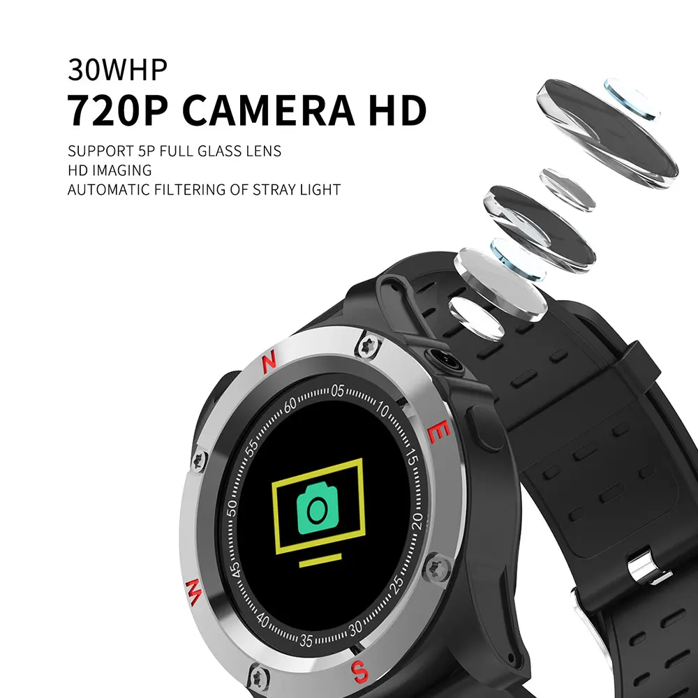 Smartwatch Sport Watch 720P Camera Smatwatchs Call Reminder Waterproof Touch Screen Smart Watch Support Sim Card For Android IOS