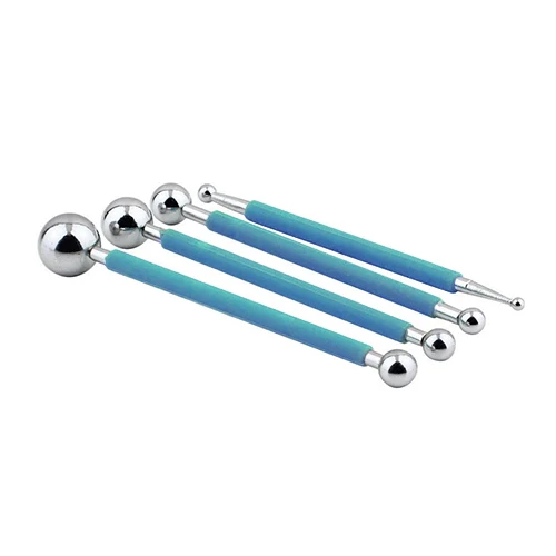 

FONDANT TALK Professional DIY Stainless Steel Polymer Ball Tools Double sided Modelling sugar paste cake Christmas Gift