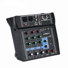 2019 Mini 4 канала музыкальный пульт Мощность Миксер с включающим в